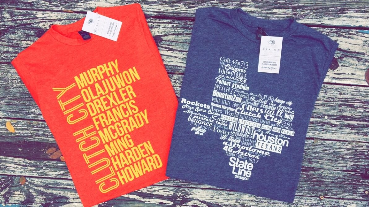 Houston Rockets T Shirts stateline design handmade sale 2015