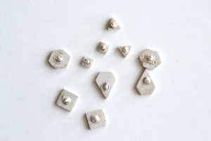 DIY Geometric Clay Earrings