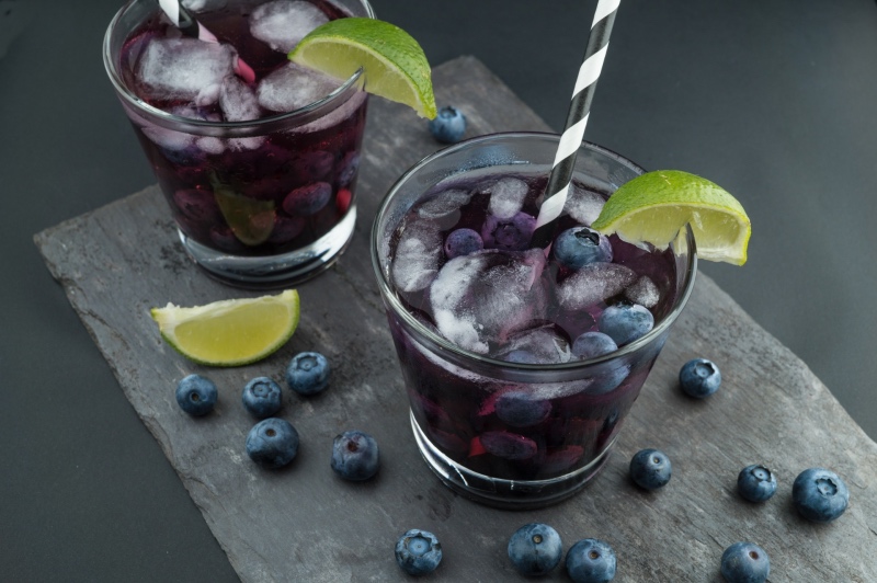 blackberry cocktail with blueberries dewberry recipe round up_small