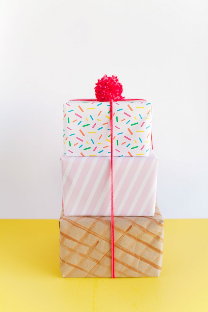 ice-cream-wrapping-paper diy packaging ideas