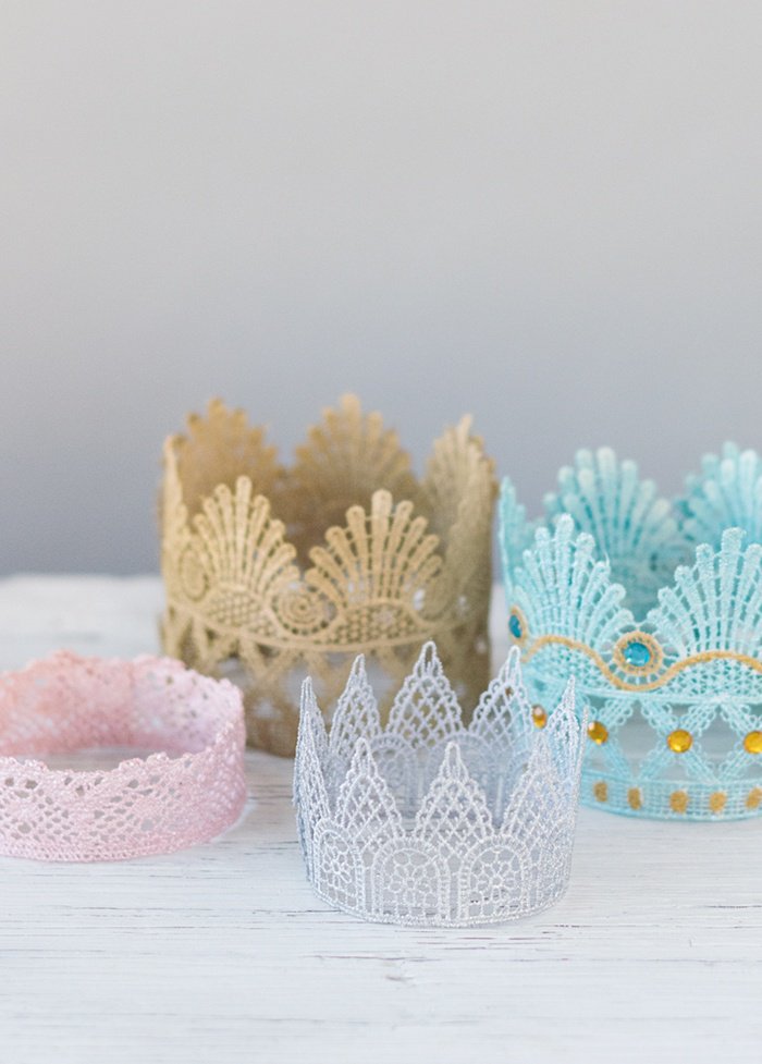 lace crowns diy by beau coup blog