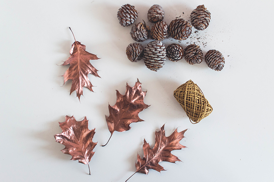 Material for Super Easy Cute Autumn Garland DIY Tutorial
