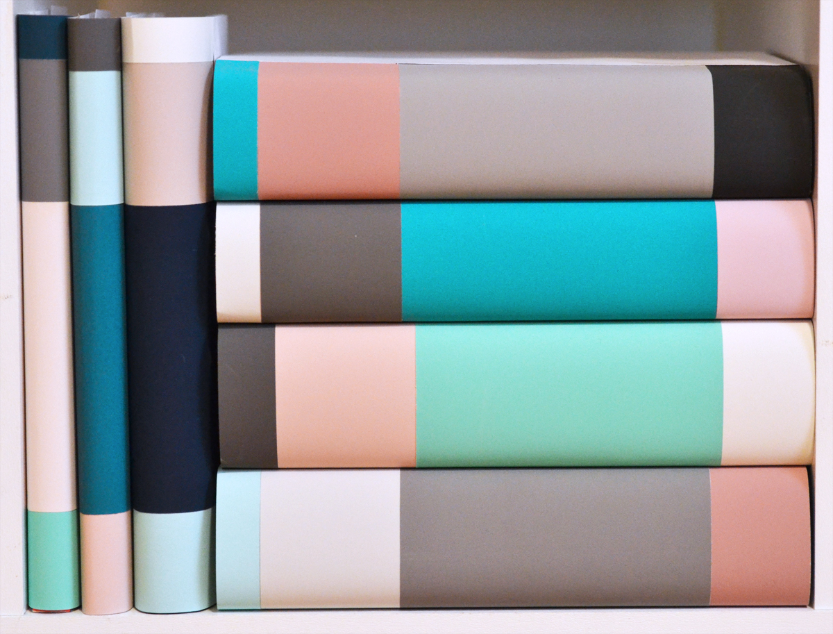 How to Make Color Blocked Book Covers DIY Dust Jacket