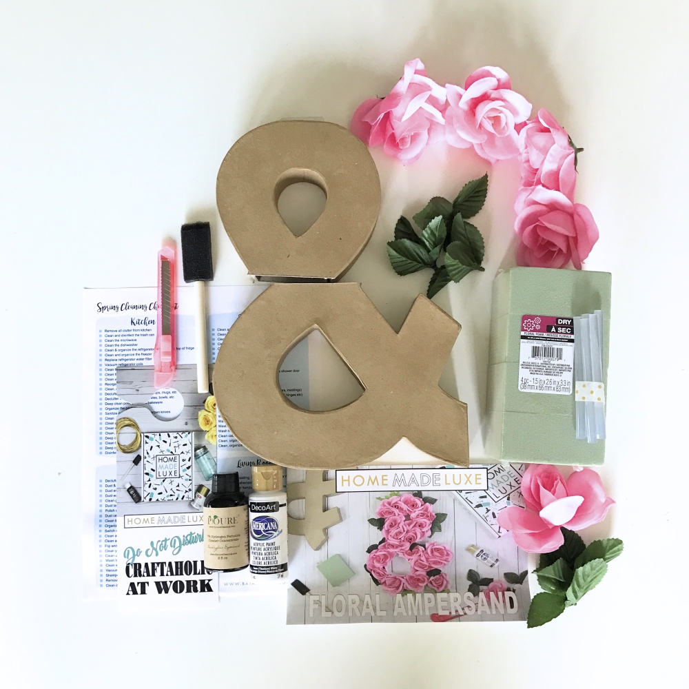 supplies inside the home made luxe diy subscription box