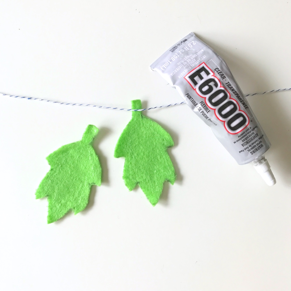 how to attach the simple leaf garland craft tutorial pop shop america