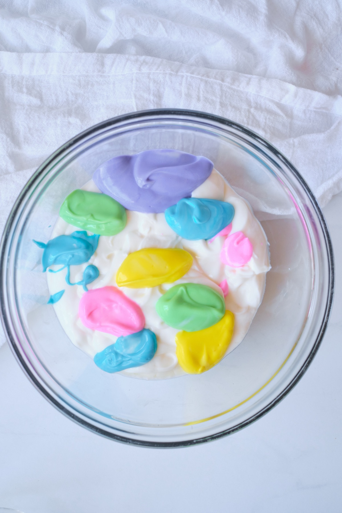 swirl the yogurt colors together unicorn yogurt recipe