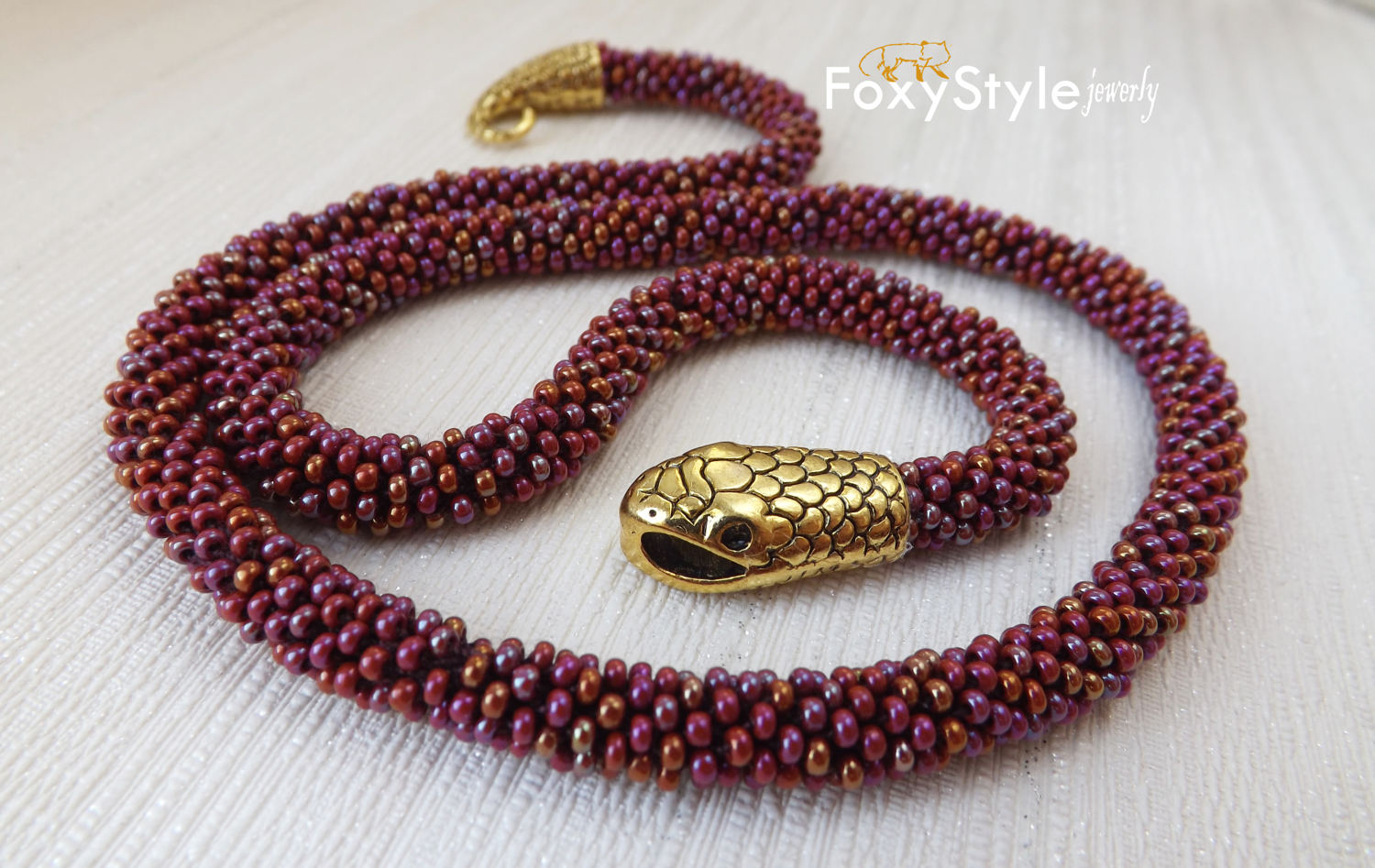 foxy style jewelry snake necklace