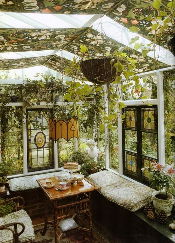 small at home greenhouse with seating pop shop america