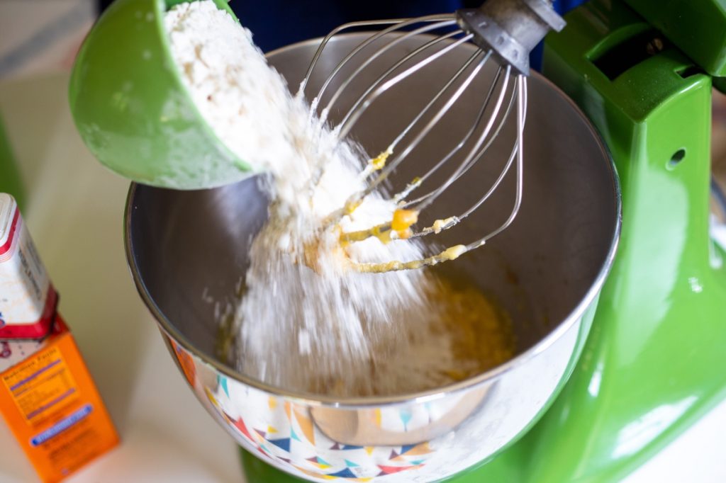 add flour to glitter sugar cookie batter pop shop america