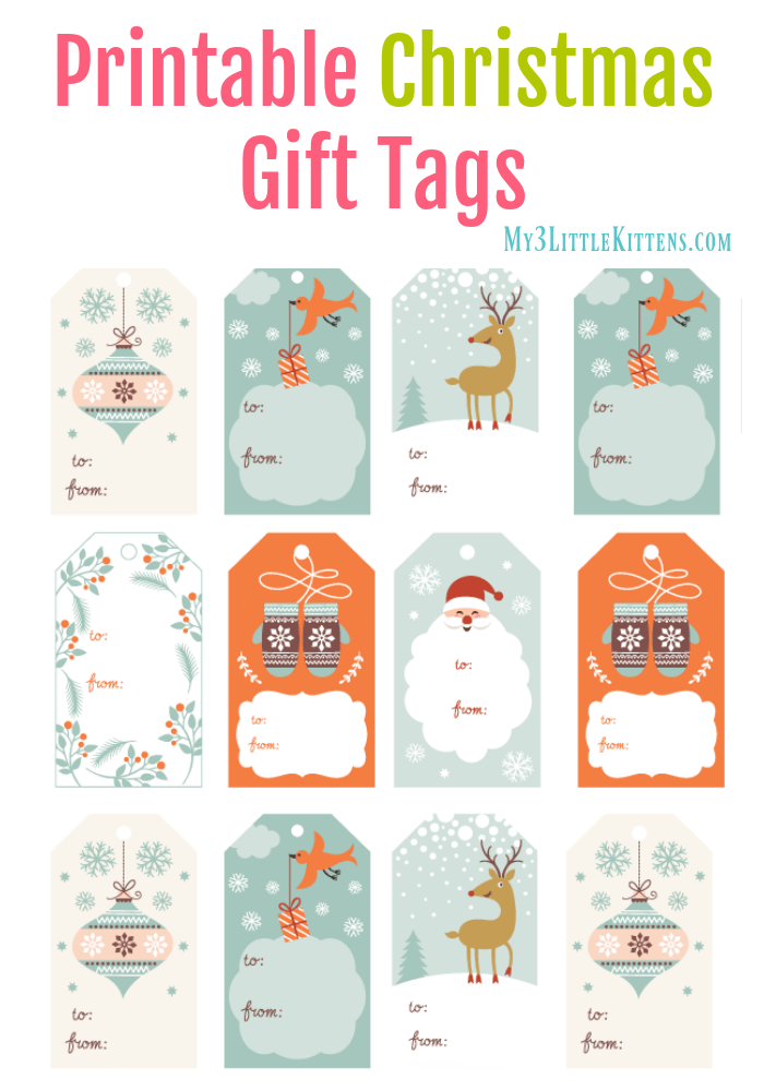 Pretty & Sweet Printable-Christmas Gift Tags