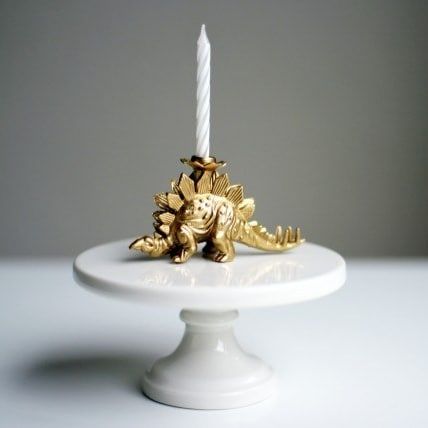 gold party animal candle with liquid gilding pop shop america