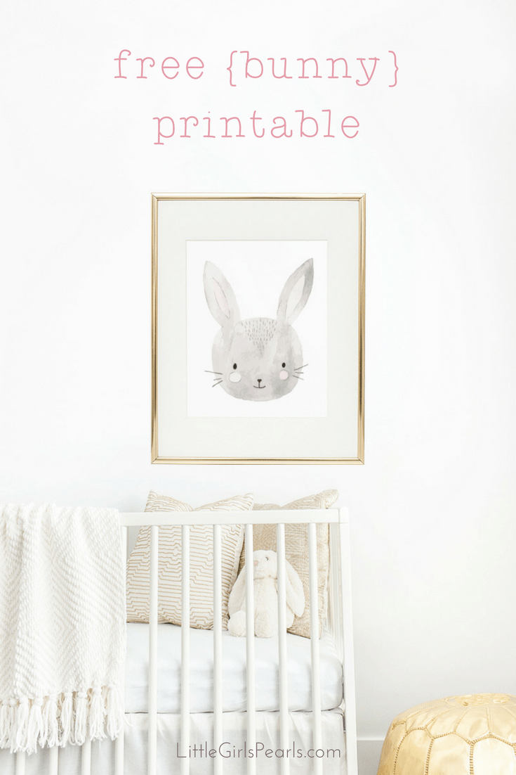 Bunny-Printable from little girls pearls blog easter diy