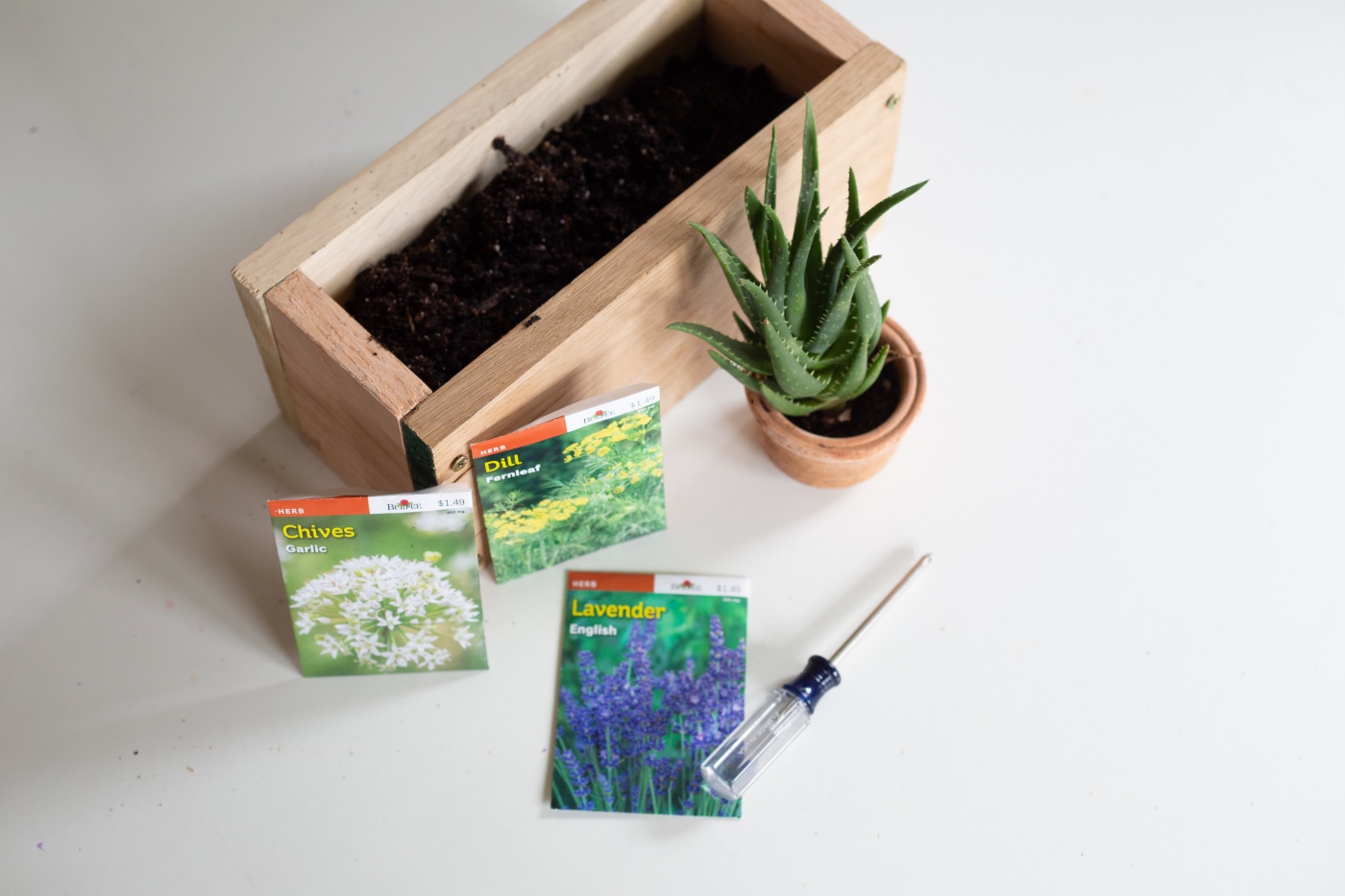 finished garden herb planter box diy tutorial pop shop america