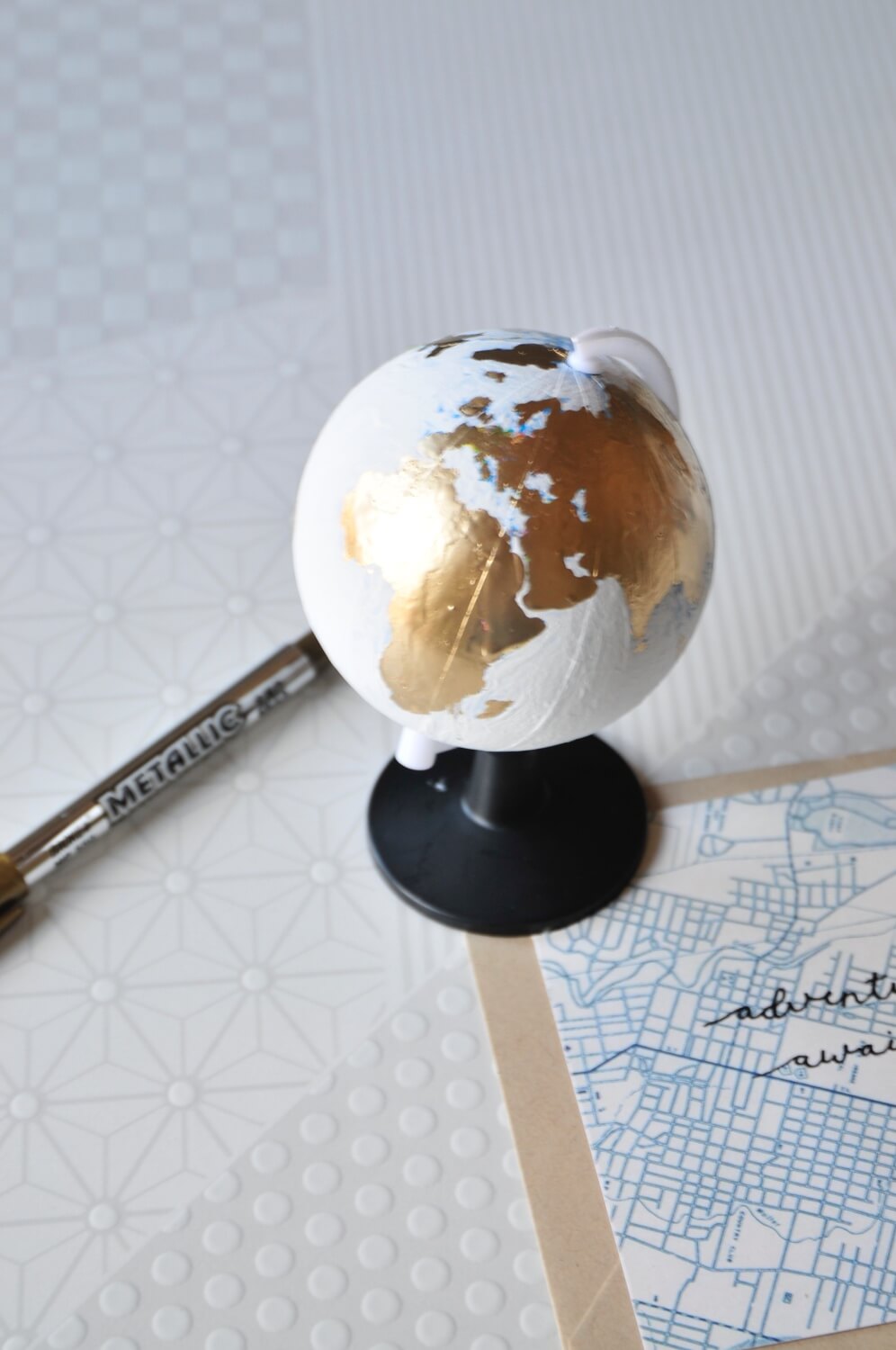 craft in style subscription box tutorial diy hand painted globe