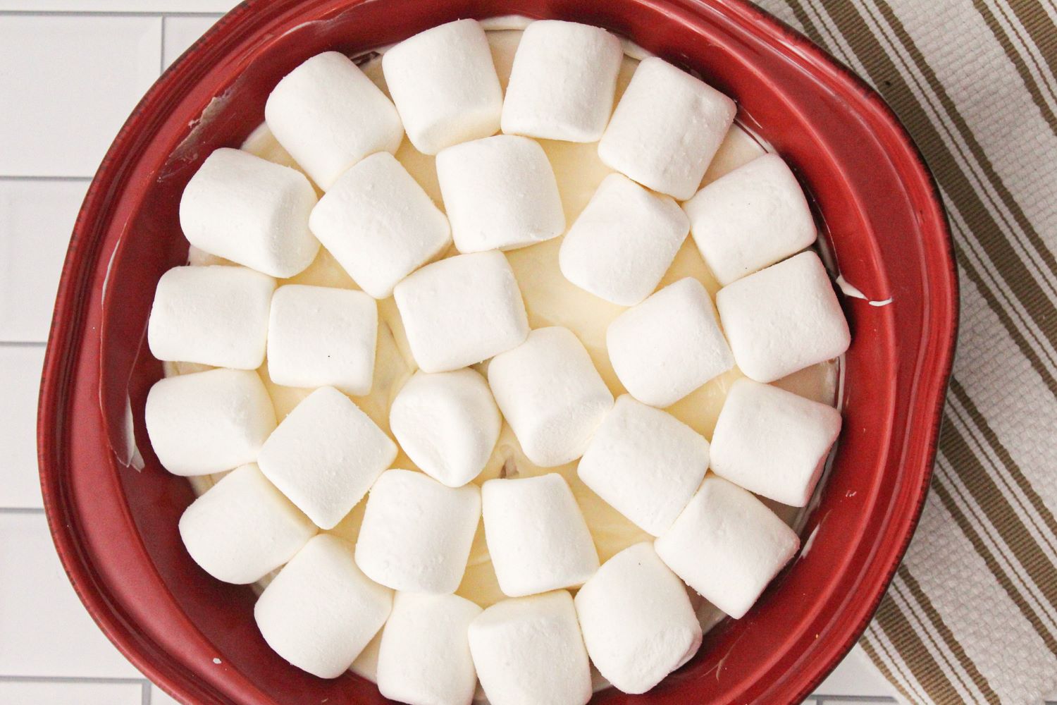 s'mores dip topped with jumbo marshmallows