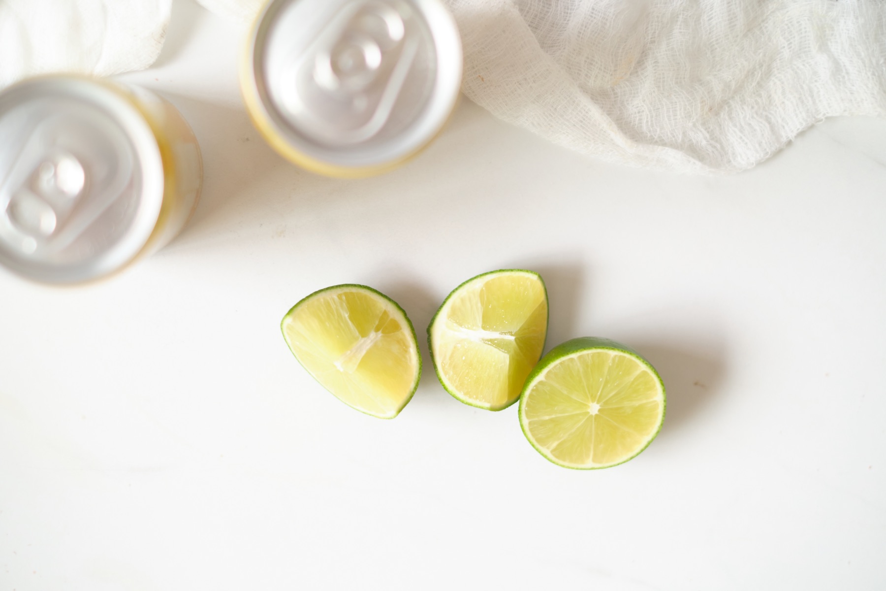 sliced limes for gin and tonic popsicles recipe