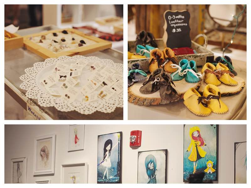 collage of Pop Shop Houston Craft Fair Handmade Goods