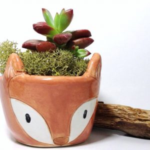 Fox Planter Handmade Ceramics | Cute Terrariums | Handmade Ceramics | Made in the USA