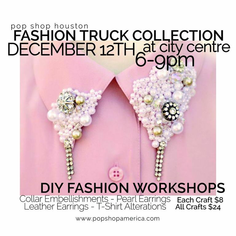 DIY Fashion Workshops at Fashion Truck Collection City Centre | DIY T Shirts and Earrings at City Centre with Pop Shop America Craft Company