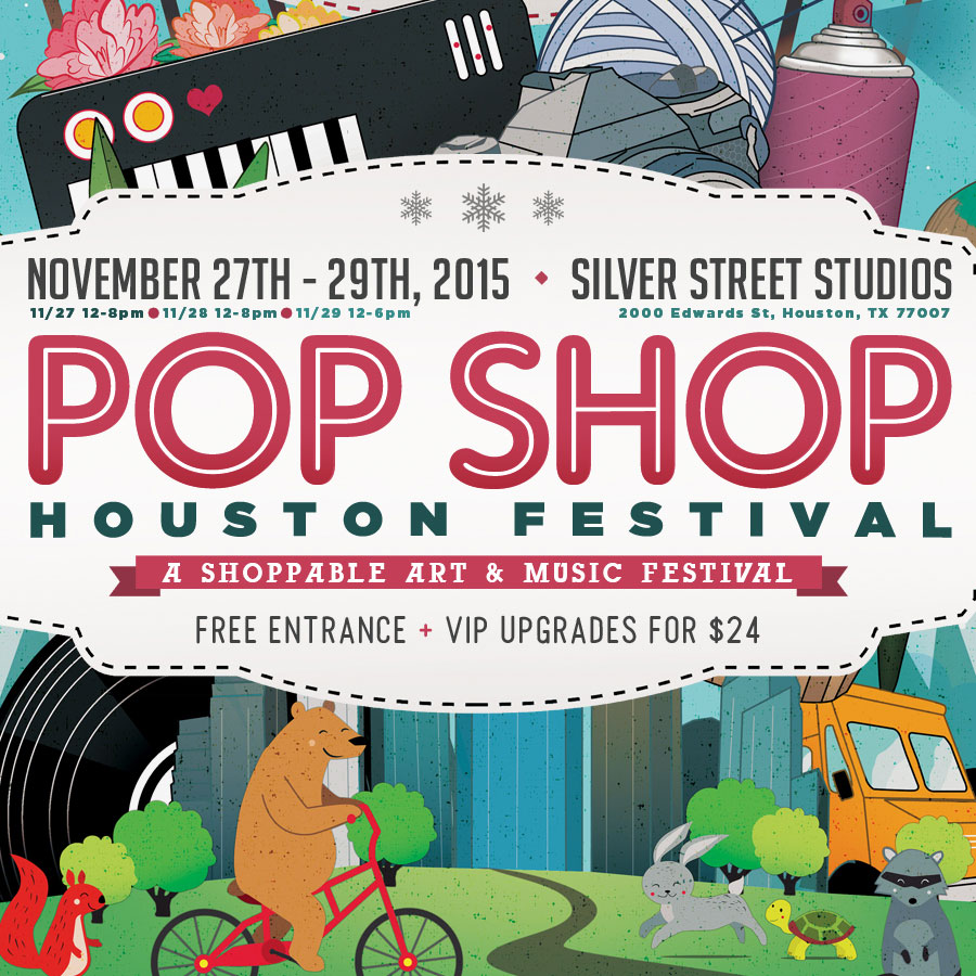 Pop Shop Houston Nov. 2015 Festival Poster