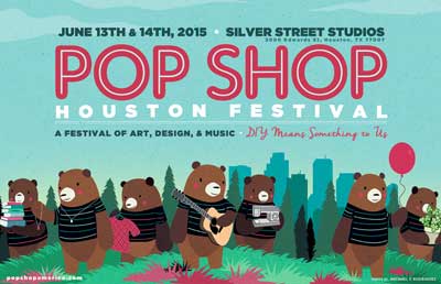 Pop Shop Houston Festival - Craft Show Poster