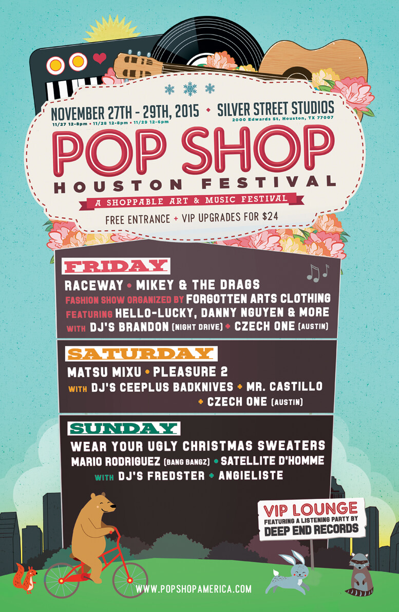 Pop Shop Houston Black Friday Festival Map