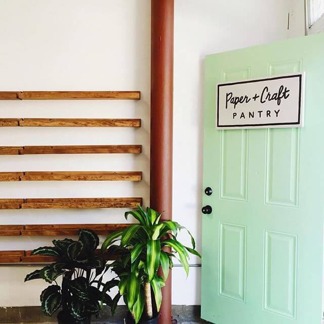entrance of paper + craft pantry austin