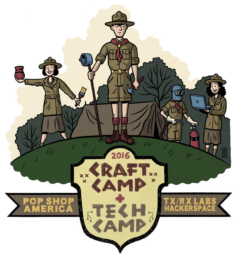 craft summer camp and tech summer camp houston txrx 2016