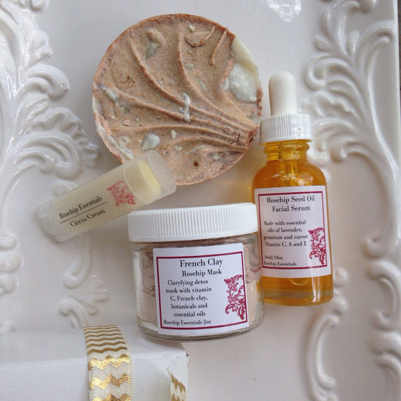 rosehip essentials rosehip facial kit handmade beauty products