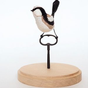 Textile Bird Wire Sculpture Lauren Porter