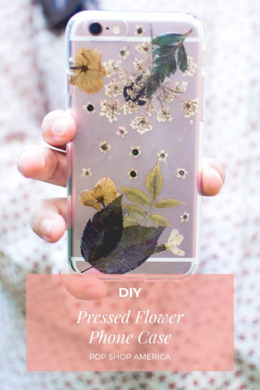 pressed flower phone case diy pop shop america
