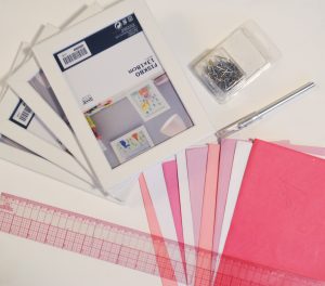 Supplies for Easy Art Prints from Envelopes Pop Shop America Cool Crafts