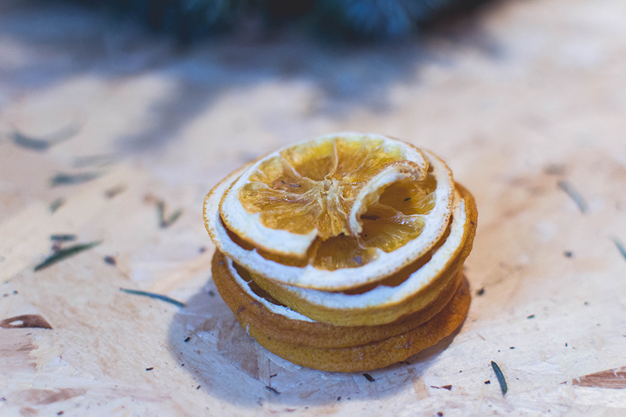 Dried orange slices decoration for DIY Natural Christmas Wreath