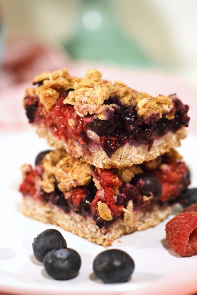 Mixed Berry Bars (Gluten Free & Vegan!)