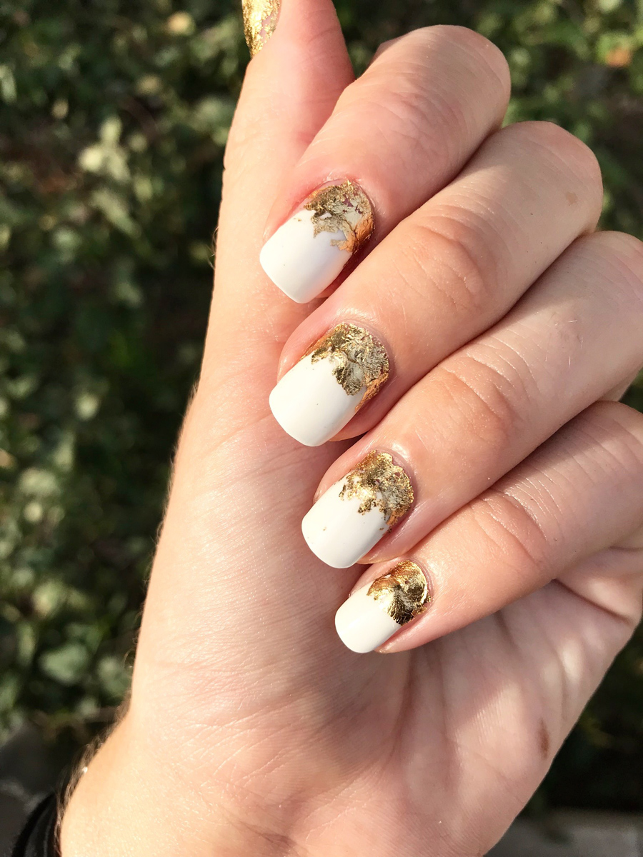 Gold Leaf Manicure 