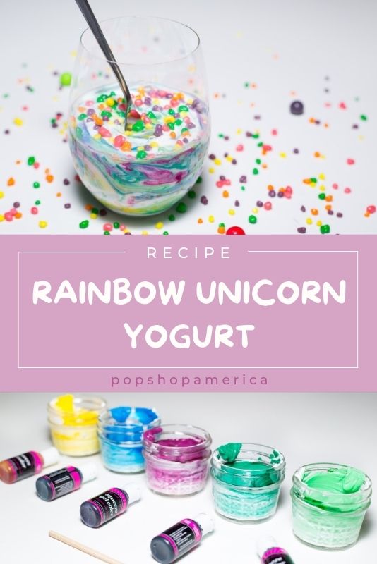 hero rainbow unicorn yogurt recipe by pop shop america diy