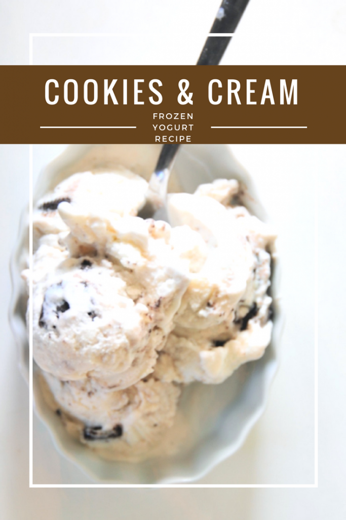 cookies & cream frozen yogurt recipe pop shop america