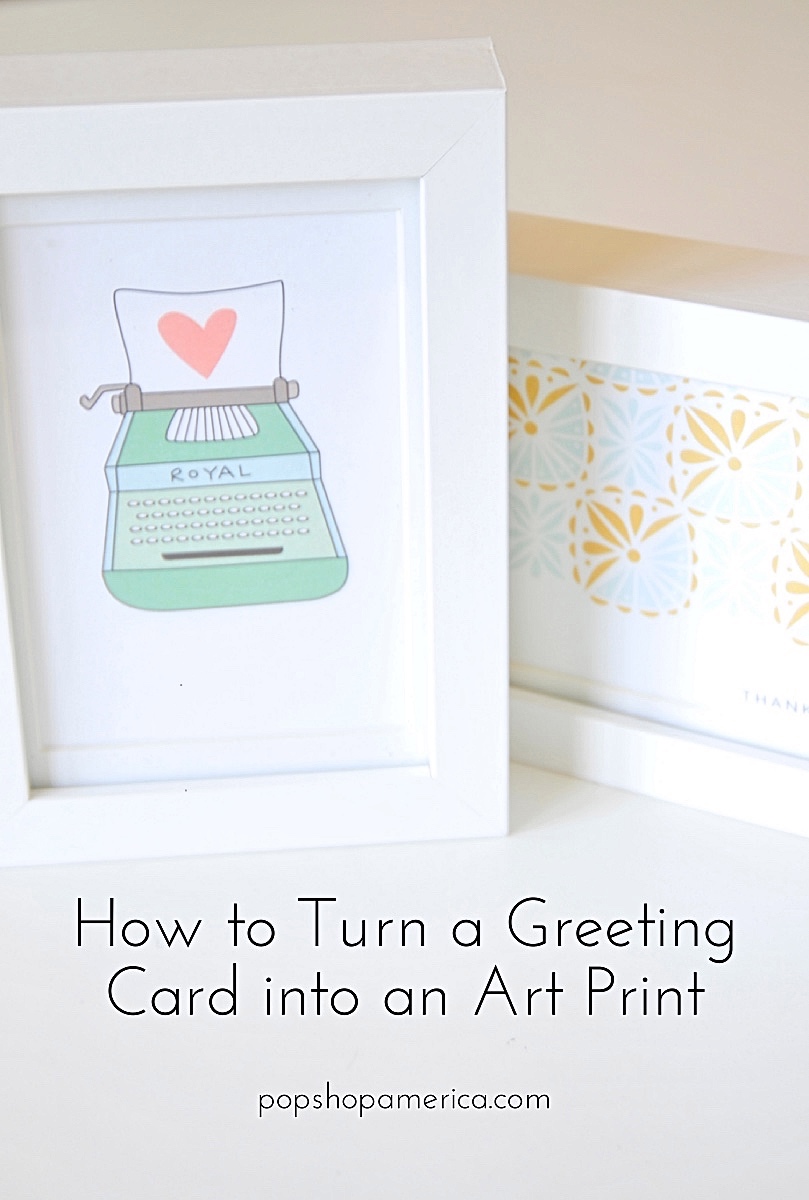 Make this Hazelmade Greeting Card into a Easy and Inexpensive Art Print
