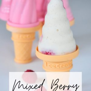 mixed berry frozen yogurt popsicles