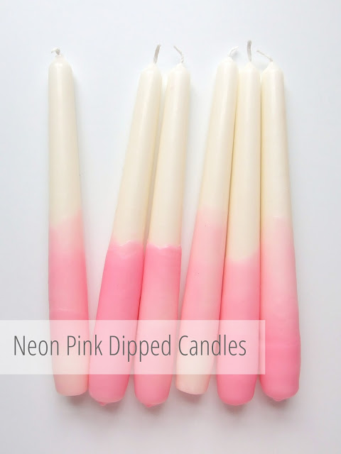 pink dipped candles pop shop america