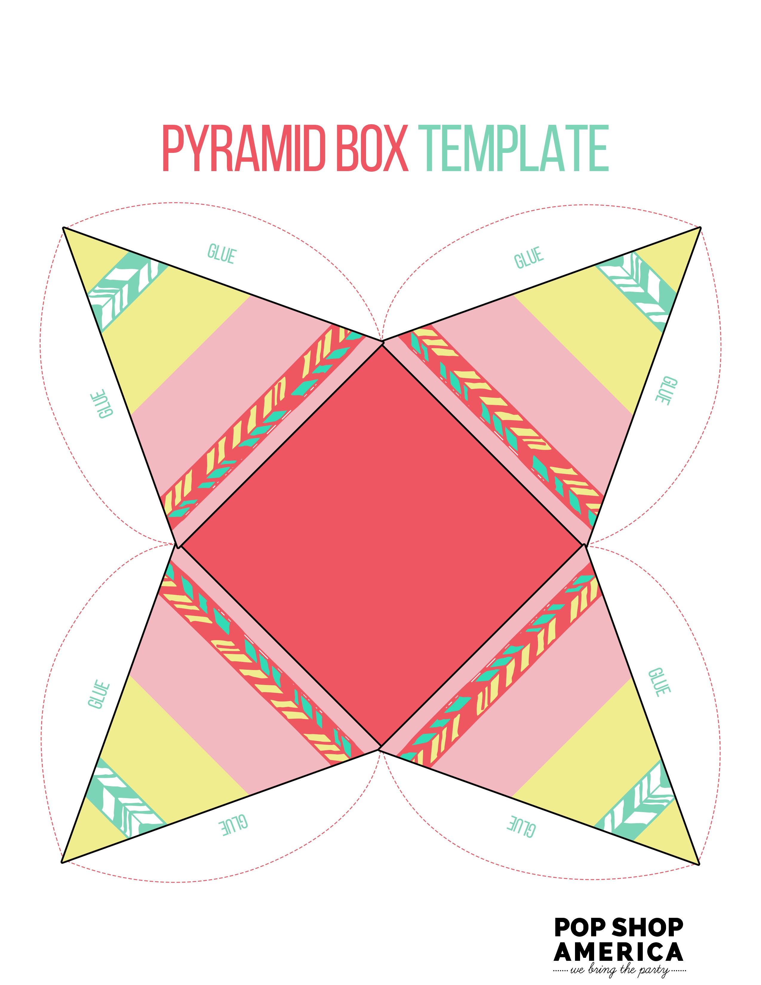 printable pyramid box template major magdalene project org pyramid box template