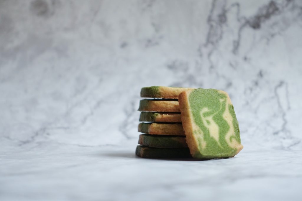 marbled vanilla and green tea cookies pop shop america