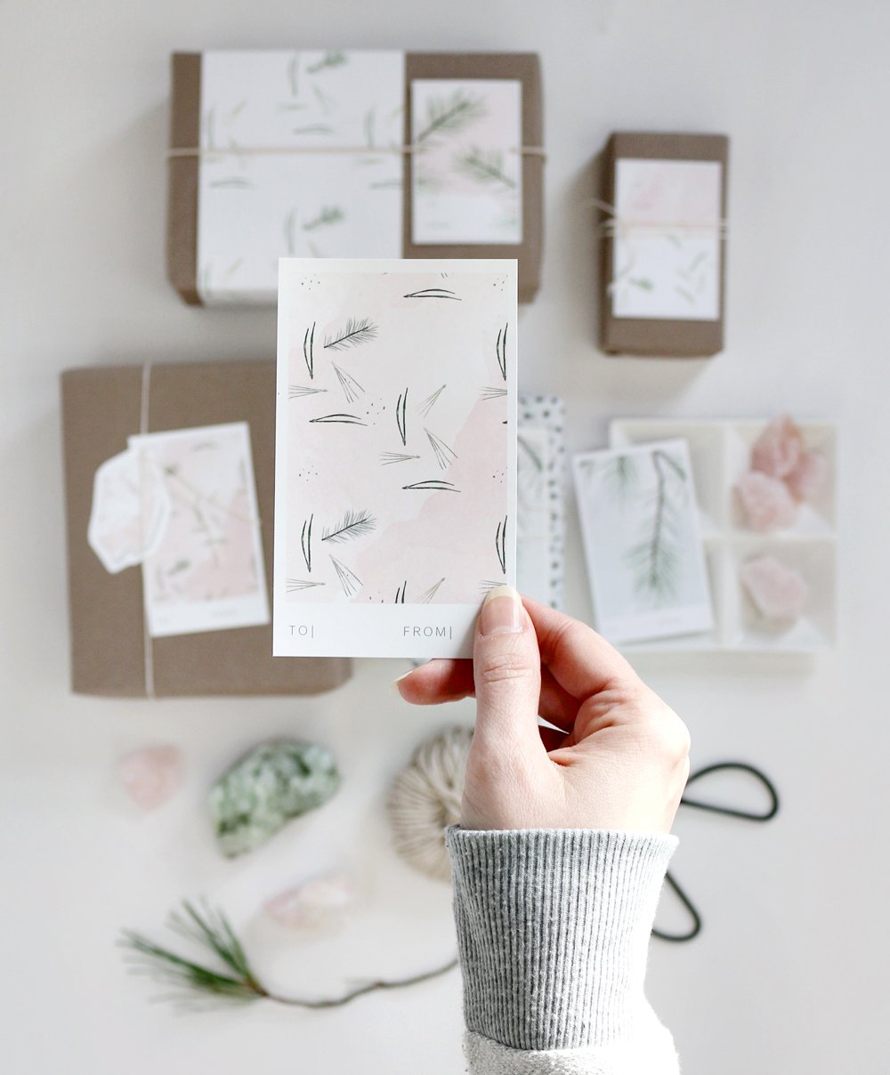wintery fresh holiday gift tags by vol25