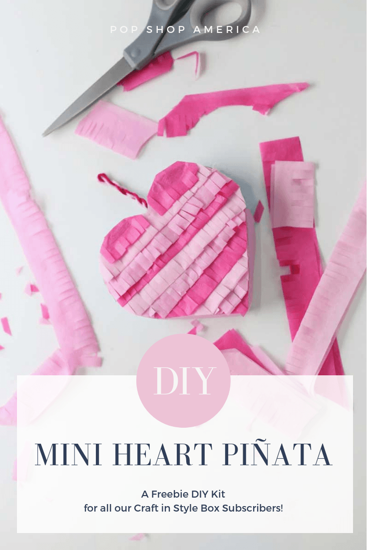 DIY Mini Heart Piñata (Craft in Style Freebie Kit)