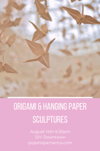 origami craft class at julia ideson library diy downtown houston