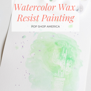 watercolor wax resist painting tutorial pop shop america feature