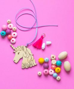 unicorn diy necklace kit hazel and ollie
