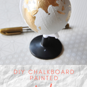 how to make a chalkboard hand painted globe instructions