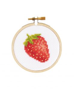 strawberry cross stitch kit diy pop shop america
