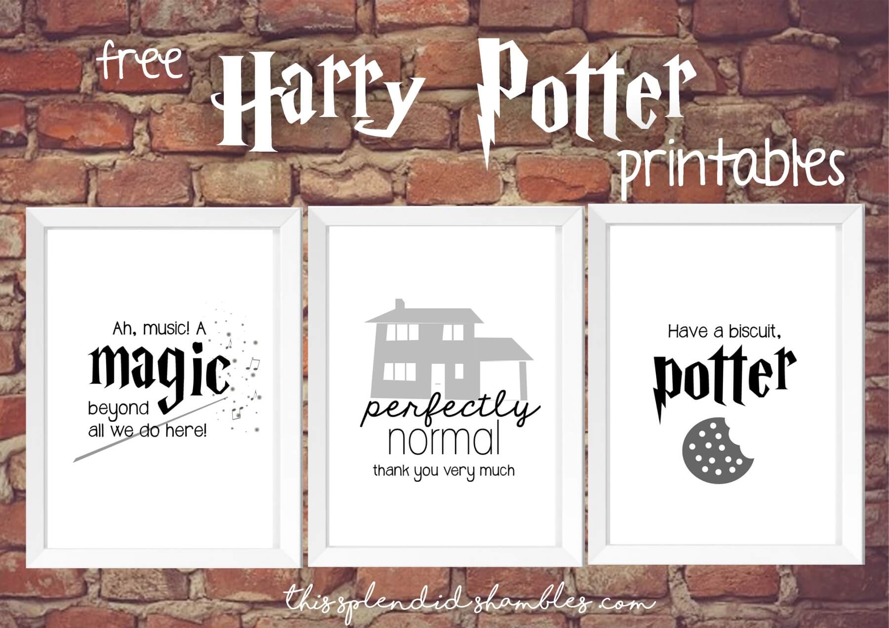 21+ coolest free harry potter printables